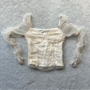 H&M Corset Long Sleeve Top